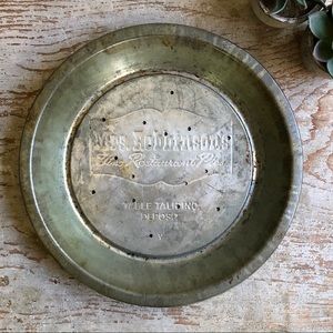 Vintage Pie Tin - Mrs. Robinson’s